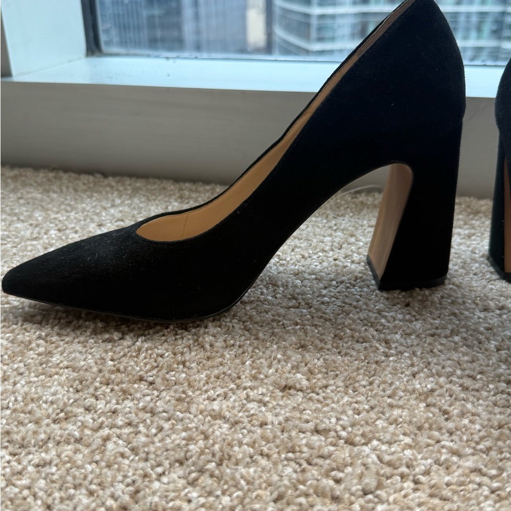 Vince Camuto Black Suede Heels
